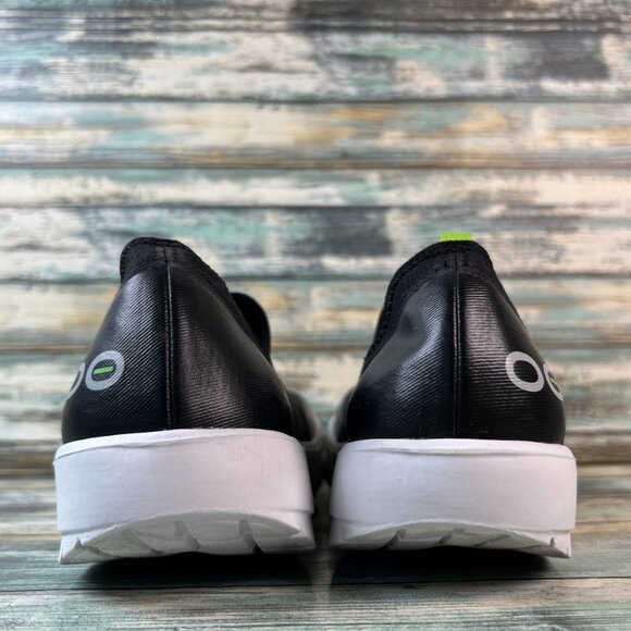 OOFOS Slip On Shoes OOmg eeZee Womens 8.5 Black Fabric Recovery Loafer Comfort - Picture 5 of 10